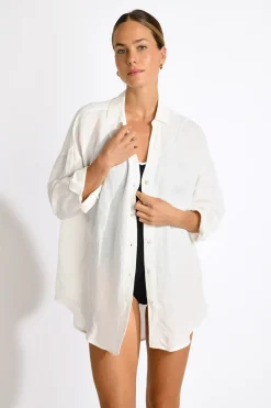 Livia CHEMISE AMANDINE ALAGOA Blanc Outlet