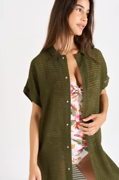 Livia CHEMISE PALACA SOLOBEACH Kaki Best