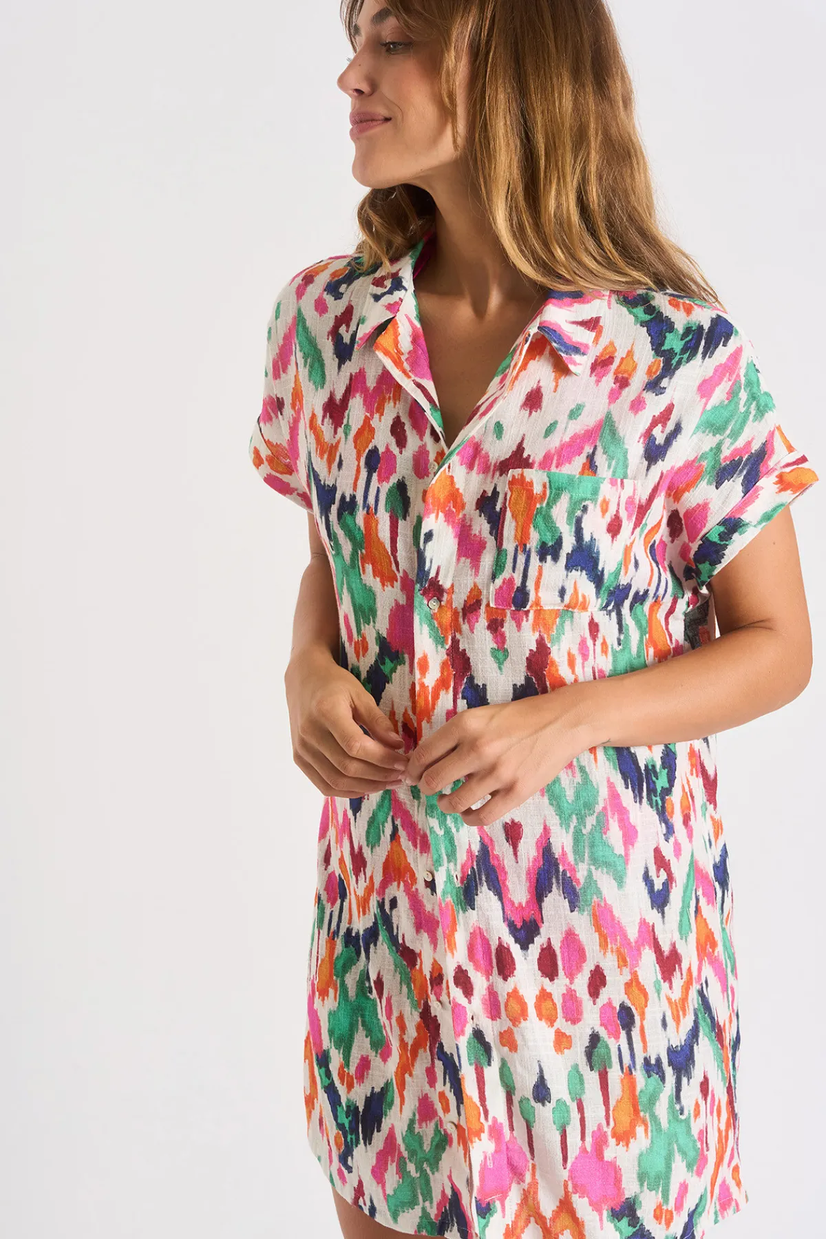 Livia CHEMISE PALACA COTMAKASSAR Multicolore Clearance