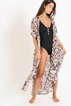 Livia Kimono LIZAE VOILBANGKA Marron