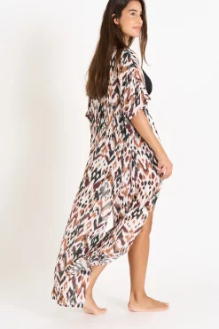 Livia Kimono LIZAE VOILBANGKA Marron