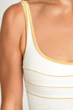 Livia MAILLOT 1 PIECE ANCOLIE BELLEMARE Blanc