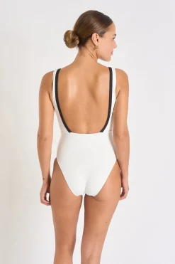 Livia MAILLOT 1 PIECE EUGENIA PAIMPOL Blanc Hot