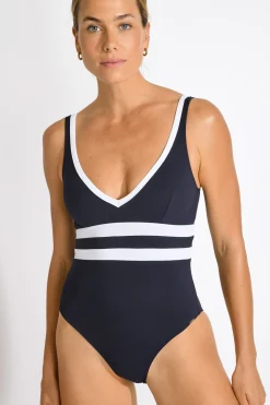 Livia MAILLOT 1 PIECE NOELIE TAMARINDO Bleu Clearance