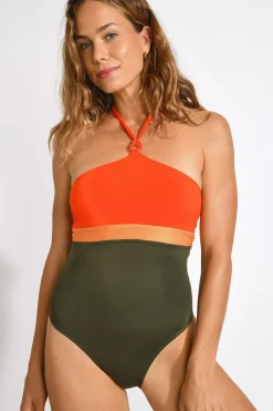 Livia MAILLOT 1 PIECE KIMYA FORMOSA Kaki Outlet