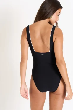 Livia MAILLOT 1 PIECE AMBRE PAIMPOL Noir Discount