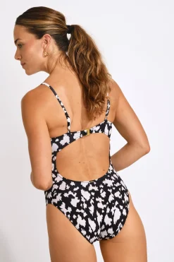 Livia MAILLOT 1 PIECE BLANKA BAVARO Noir Best