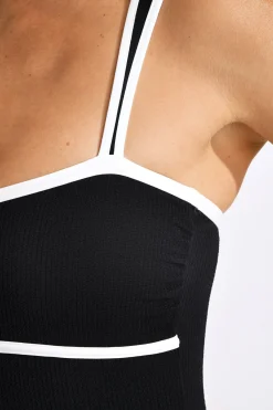 Livia MAILLOT 1 PIECE DELFINA MADRYN Noir New