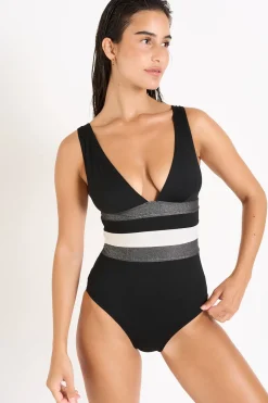 Livia MAILLOT 1 PIECE NICOLE NAXOS Noir Hot