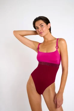 Livia MAILLOT 1 PIECE ALENKA FORMOSA Rose Clearance