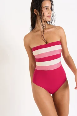 Livia MAILLOT 1 PIECE LEONIE NAXOS Rose New
