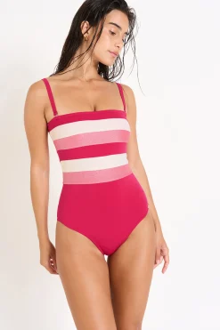 Livia MAILLOT 1 PIECE LEONIE NAXOS Rose New