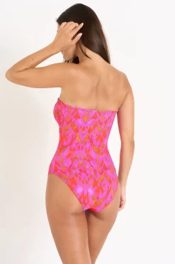 Livia MAILLOT 1 PIECE THYNA INHACA Rose Hot
