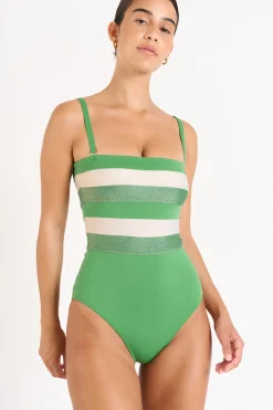 Livia MAILLOT 1 PIECE LEONIE NAXOS Vert Discount