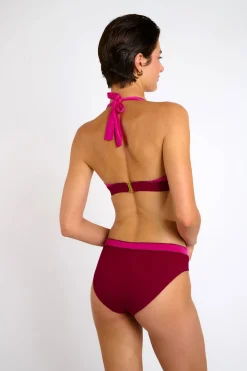 Livia Maillot de bain 2 pièces bordeaux BRUME & BHARTIE FORMOSA Rose New
