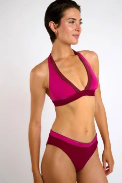 Livia Maillot de bain 2 pièces bordeaux BRUME & BHARTIE FORMOSA Rose New