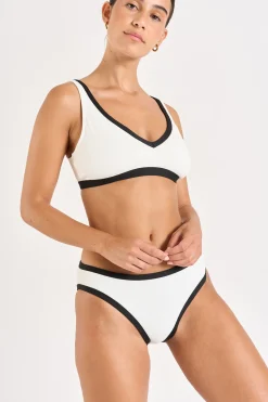 Livia maillot de bain 2 pièces ecru LOCANA & REINE PAIMPOL Blanc Clearance