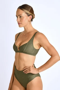 Livia Maillot de bain 2 pièces MARIA & ADELES DORADAS Kaki Clearance