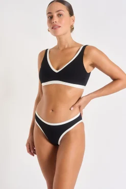 Livia maillot de bain 2 pièces LOCANA & REINE PAIMPOL Noir Hot