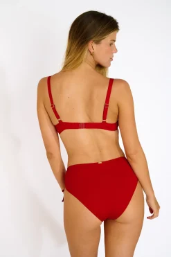 Livia Maillot de bain 2 pièces SASKIA & YVANA LAVANDOU Rouge Discount