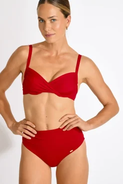 Livia Maillot de bain 2 pièces ruby SASKIA & ADELES LAVANDOU Rouge Outlet