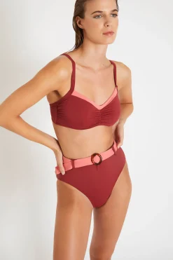 Livia Maillot de bain rétro TRISTAN & GABY CORALES Rose Hot