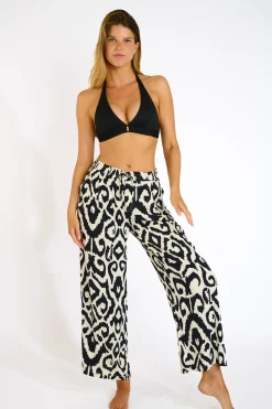 Livia PANTALON BEACHWEAR ALYA LIMANIA Noir New