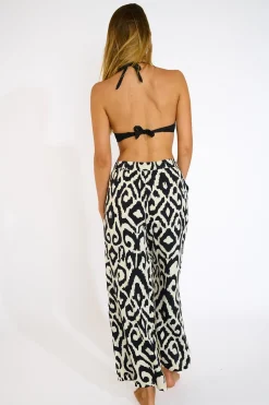 Livia PANTALON BEACHWEAR ALYA LIMANIA Noir New
