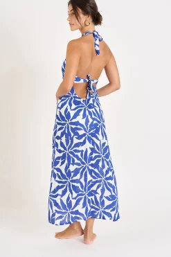 Livia ROBE BEACHWEAR DIANELLA PYLAVOIL Bleu Outlet