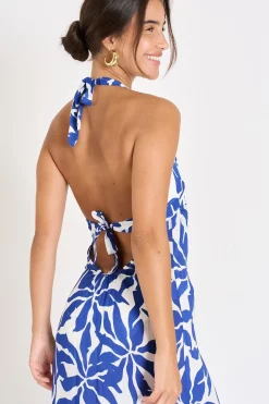 Livia ROBE BEACHWEAR DIANELLA PYLAVOIL Bleu Outlet