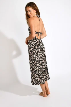 Livia ROBE BEACHWEAR DIANELLA BAVAROSAT Noir Discount