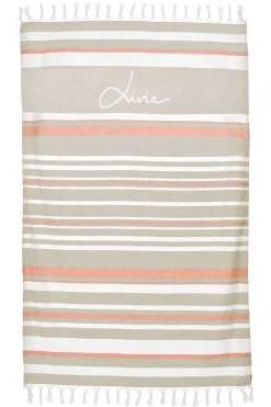 Livia Serviette de plage GIORGOS FOUTAS Multicolore Discount