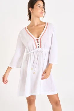 Livia TUNIQUE BEACHWEAR SOLVEIG ANDROTT Blanc Hot