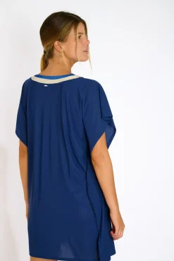 Livia TUNIQUE BEACHWEAR ANANKE SAMOS Bleu New