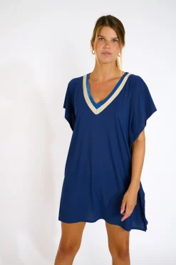 Livia TUNIQUE BEACHWEAR ANANKE SAMOS Bleu New