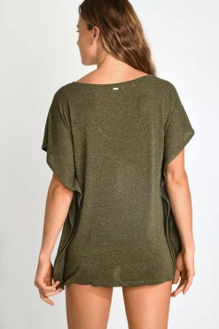 Livia TUNIQUE BEACHWEAR YASMINE HAMAMET Kaki New